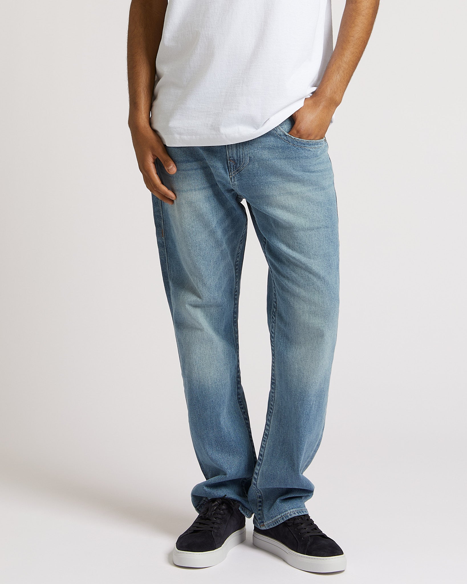RICKY SN FLAP 32" - BRILLIANT MEDIUM WASH