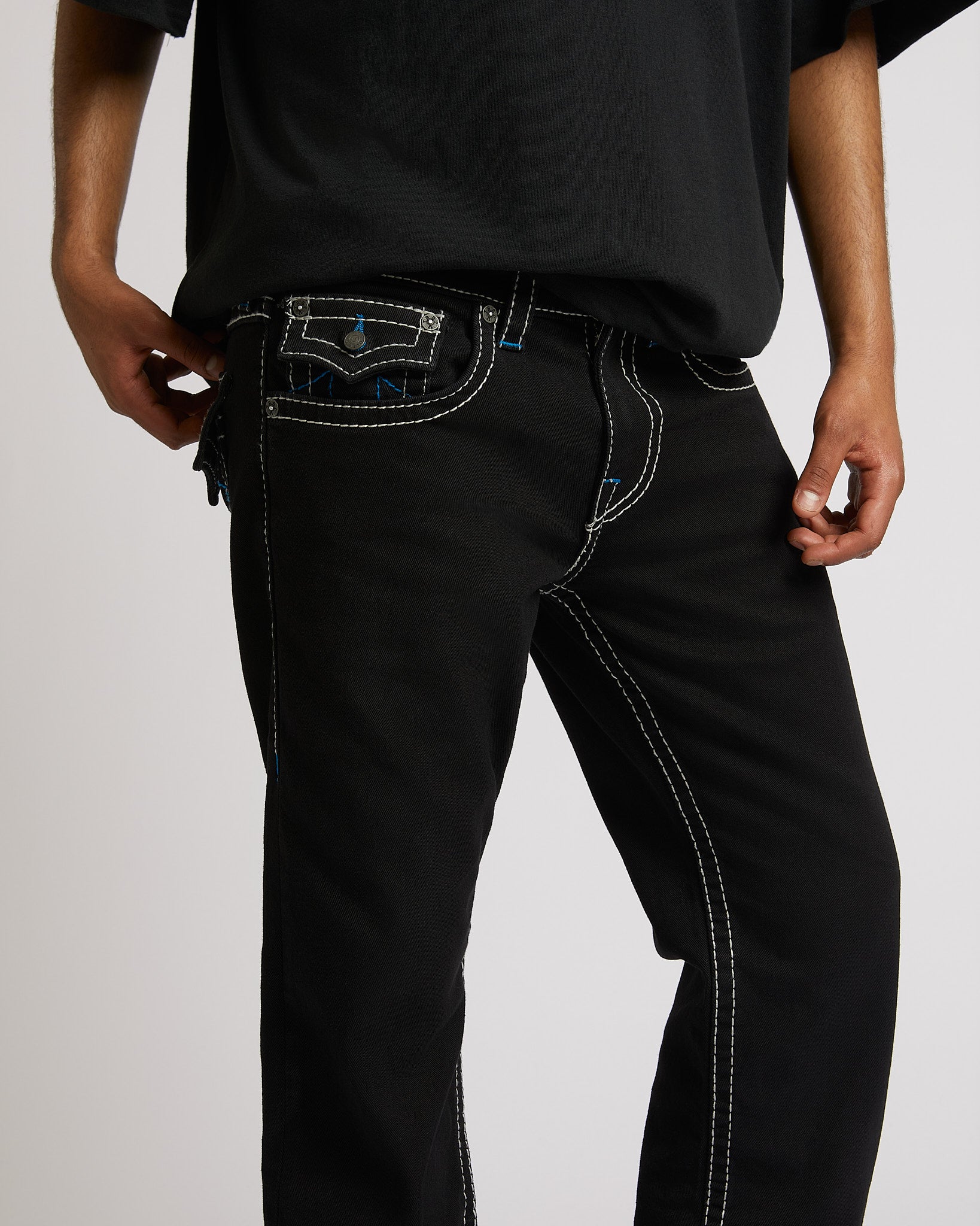 BILLY BIG T FLAP 34" - RINSE BLACK