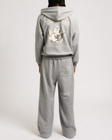 SUPER T BAGGY SWEATS -  HEATHER GREY