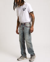 BOBBY SUPER T FLAP 32IN - PLAYMAKER FADED INDIGO LT WASH