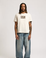 SS WAVY LOGO BUDDHA FACE TEE - WINTER WHITE