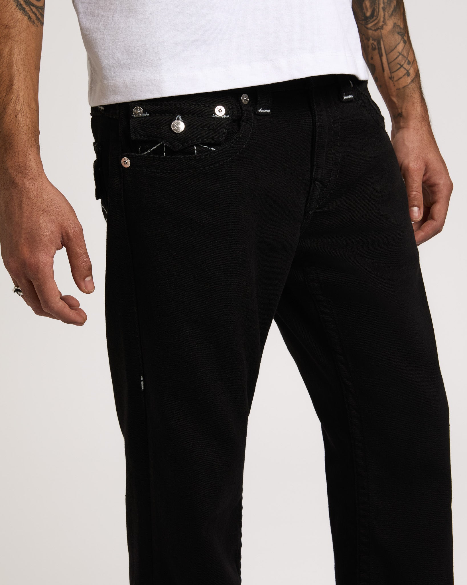 BILLY BIG T FLAP 34IN - 2SB BLACK RINSE