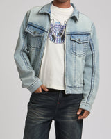 BIG T MOTO DENIM JKT - GSQL LIGHT DAWN WASH