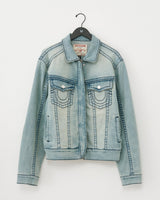BIG T MOTO DENIM JKT - GSQL LIGHT DAWN WASH