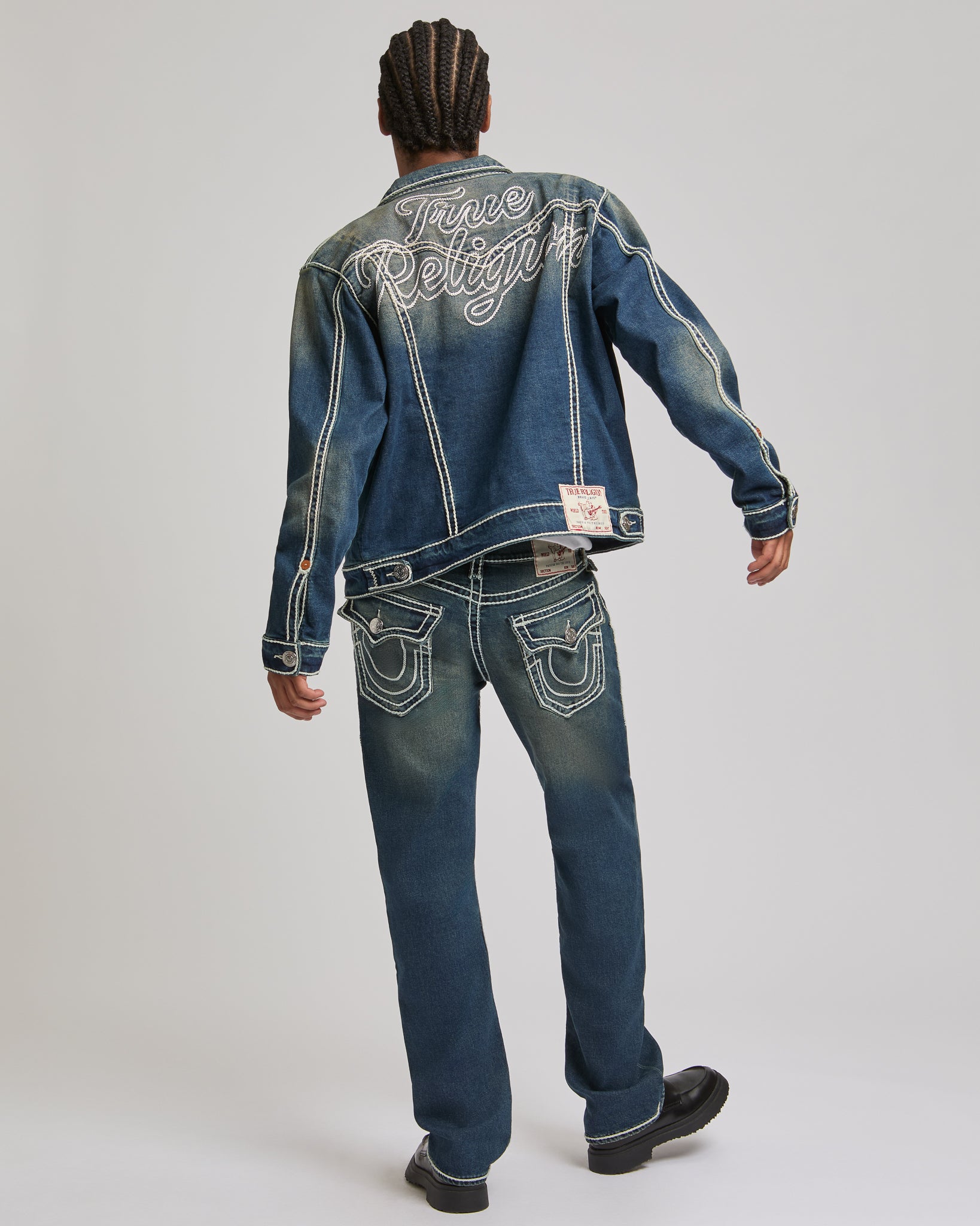 OVERSIZE ROPE STITCH JIMMY JKT - DENIM DUSTSTROM DARK WASH