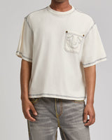 ROPE HEAVY BOXY TEE - WINTER WHITE