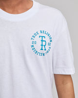 SS STACKED LOGO TEE - OPTIC WHITE