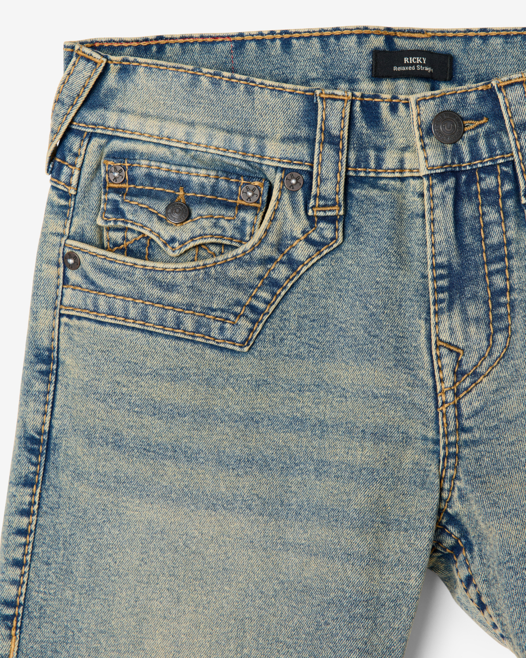 RICKY BIG T FLAP JIMMY JEAN 34 - DESERT LOOP FADE MEDIUM WASH