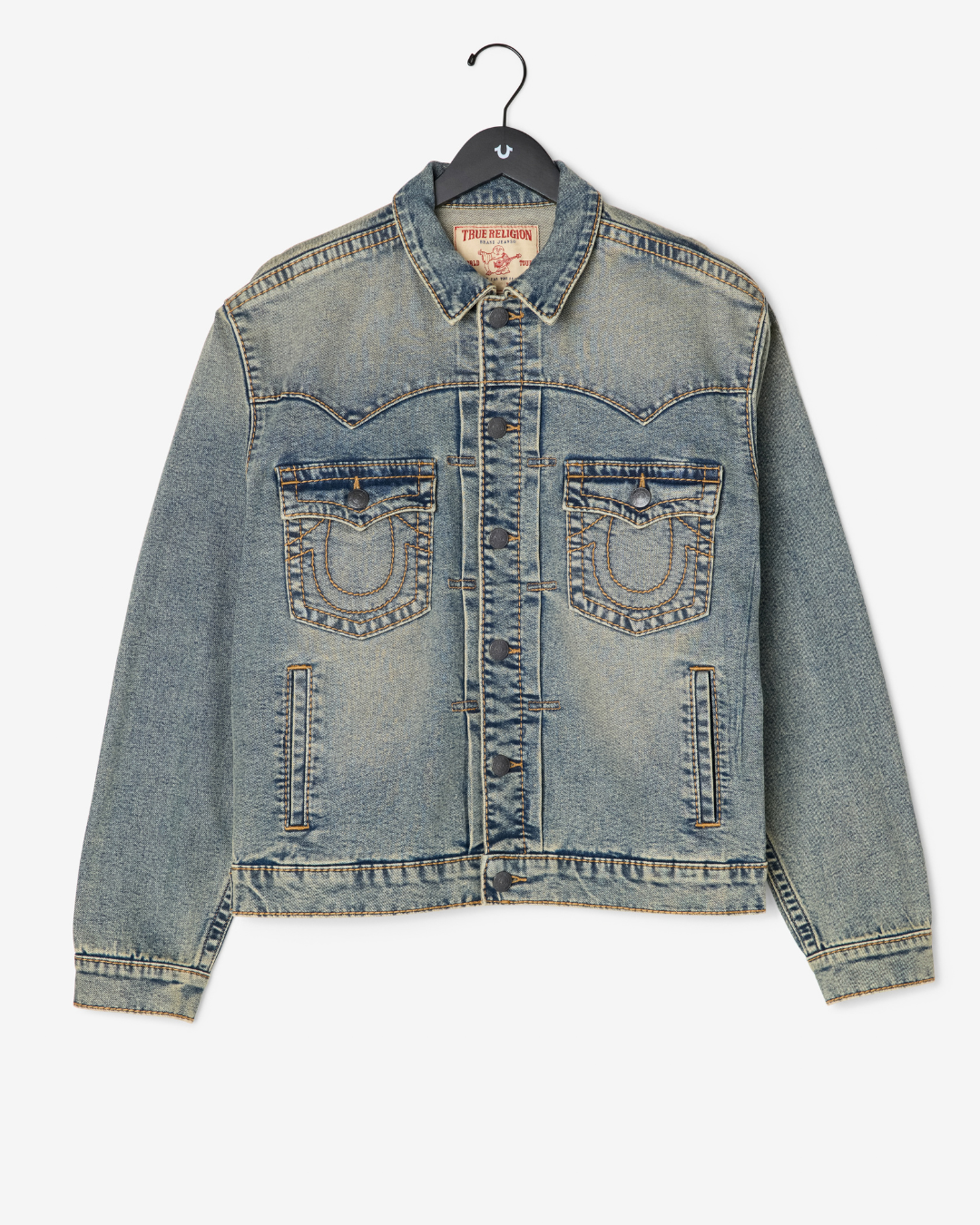 BIG T OVRSIZED DENIM JACKET - DESERT LOOP FADE MEDIUM WASH