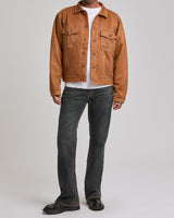 ULTRASUEDE BIG T OS JIMMY JKT - SUEDE BROWN