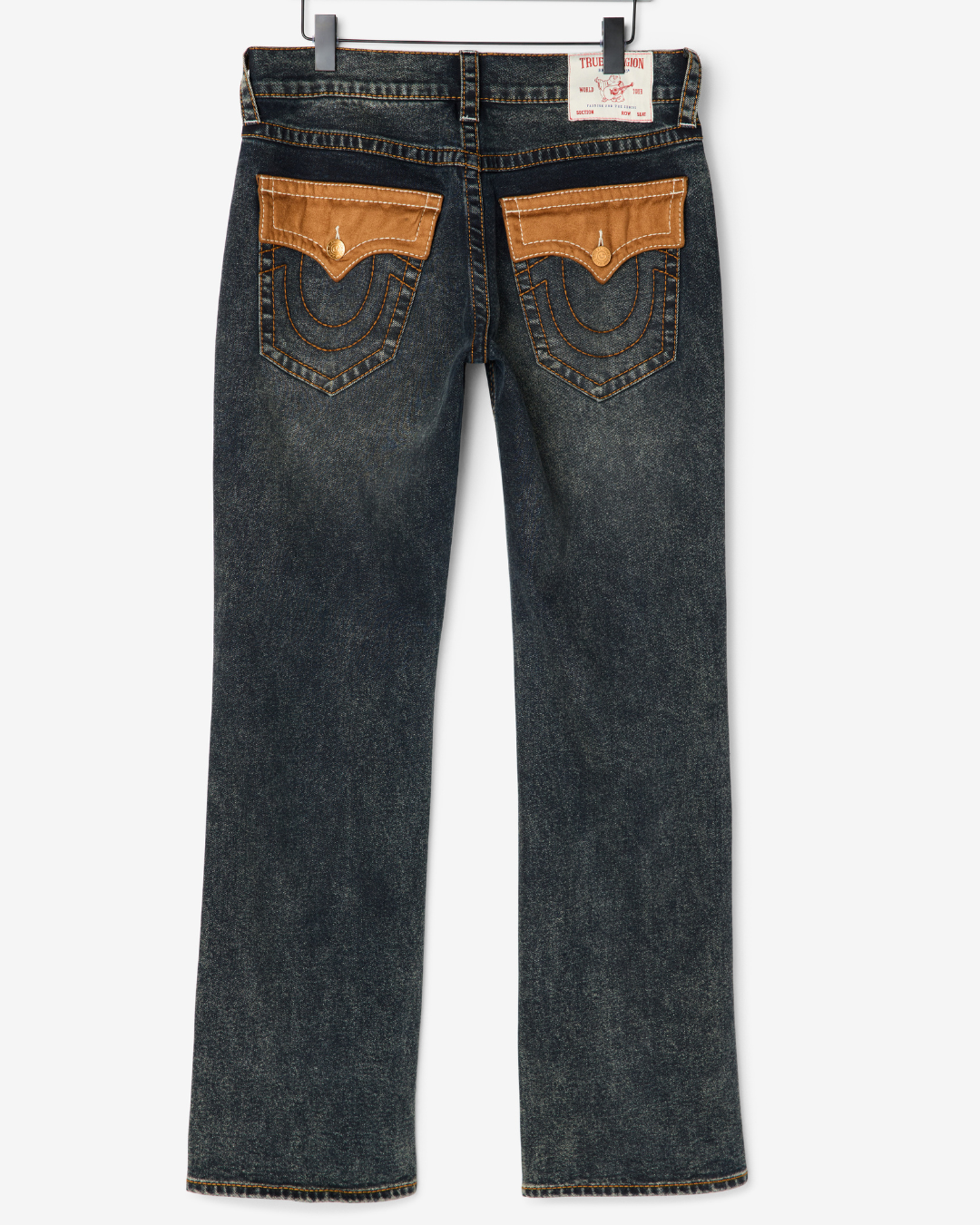 BILLY BIGT FLP ULTRASUEDE 34IN - OILSKIN DUST FADE DARK WASH