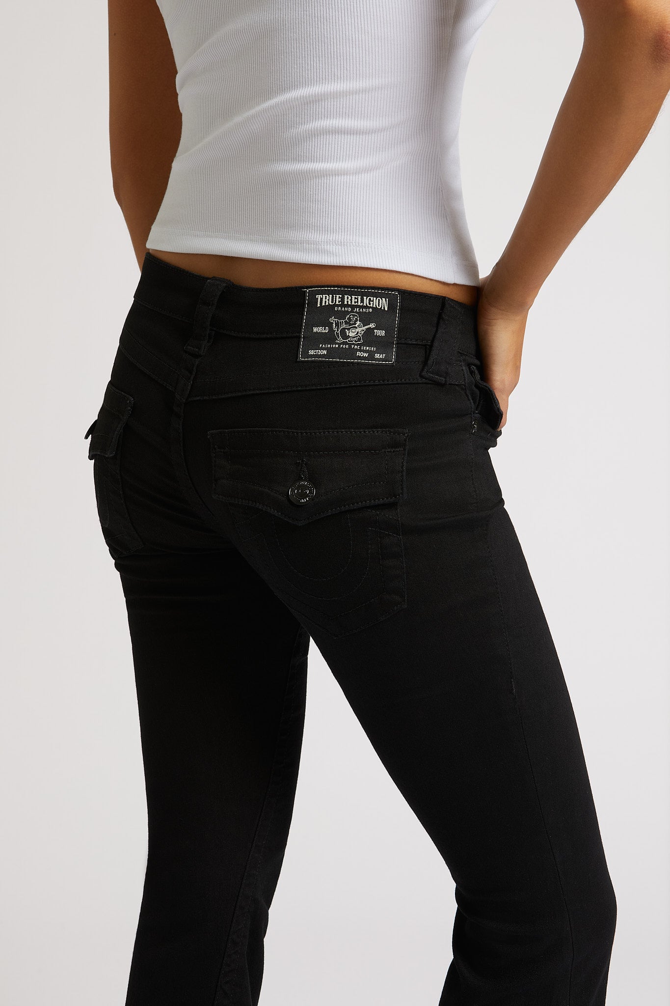 JOEY LOW RISE FLARE - TRIPLE BLACK
