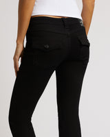 JOEY LOW RISE FLARE - TRIPLE BLACK