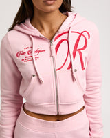 EMBR BIG T SHRUNKN ZIP HOODIE - FAIRYTALE