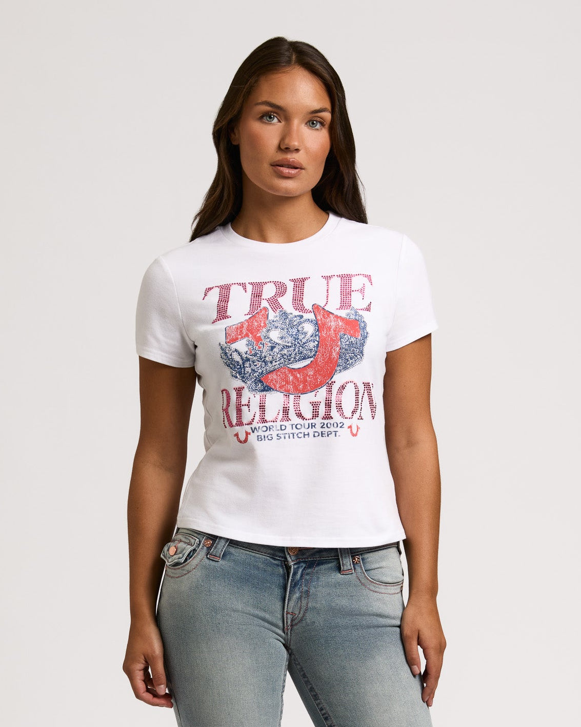 CRYSTAL CLASSIC CREW NECK TEE - OPTIC WHITE