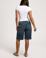 BAGGY DENIM JORT BIG T FLAP - BLUE RADIANCE