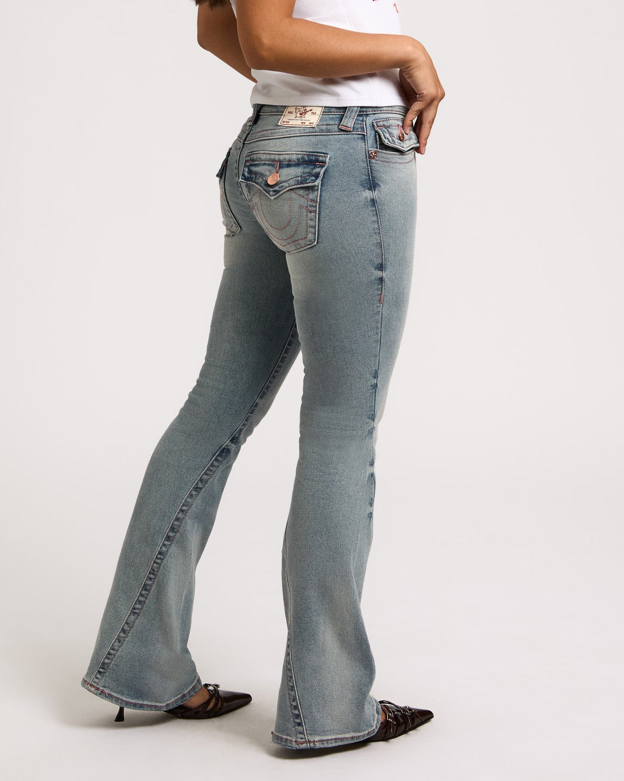 JOEY LOW RISE  FLARE FLAP - SALT WATER