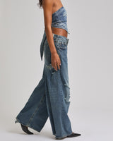 DENIM SCARF TOP - VENICE DRIFT