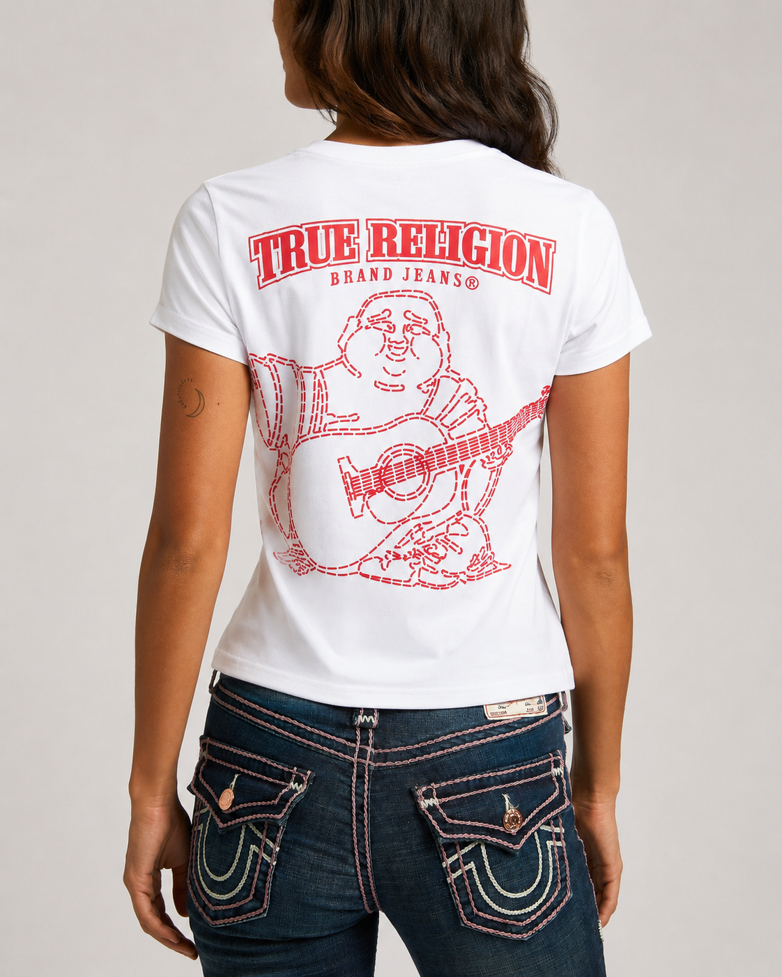 SUPER T BUDDHA CLASSIC V NECK - OPTIC WHITE