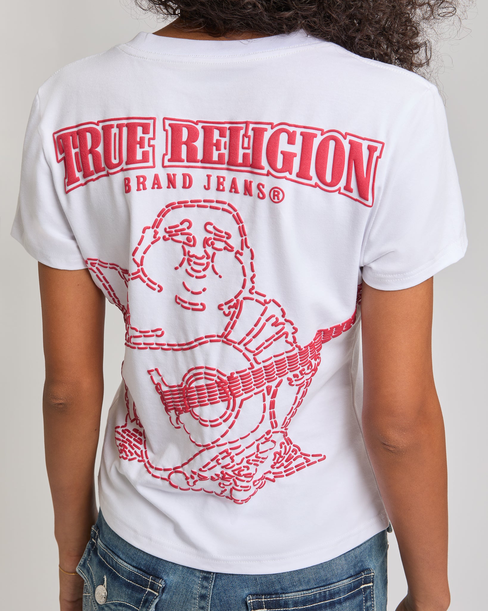 SUPER T BUDDHA CLASSIC V NECK - OPTIC WHITE