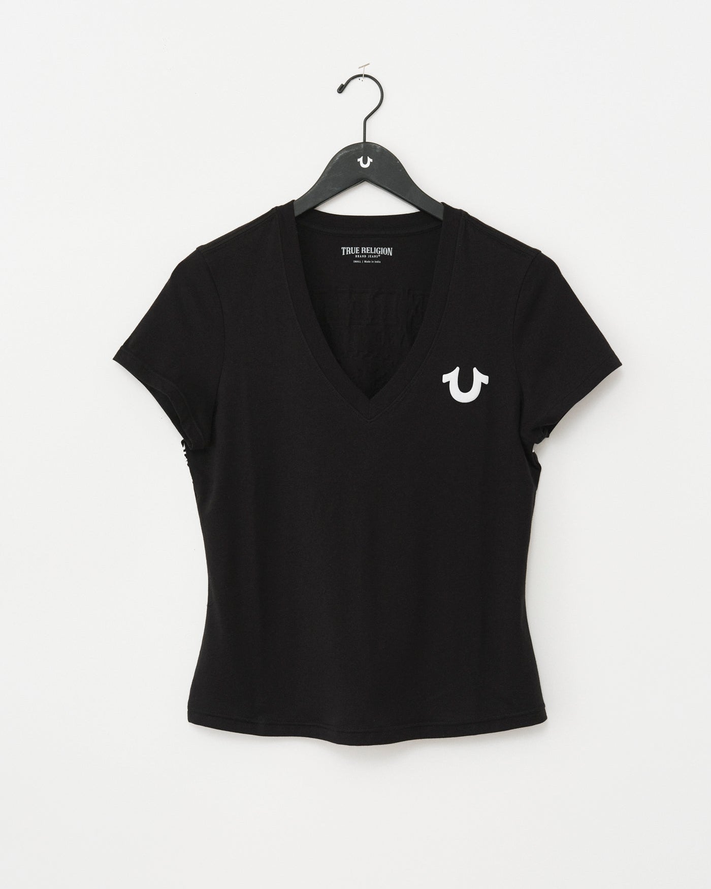 SUPER T BUDDHA CLASSIC V NECK - JET BLACK