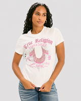 CRYSTAL HS CREW NECK TEE - OPTIC WHITE