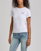 CRYSTAL BUDDHA CREW NECK TEE - OPTIC WHITE