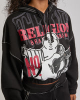 STITCH BUDDHA BIG T GF PULLOVR - JET BLACK