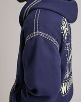 SUPER QT BOXY ZIP UP HOODIE - ECLIPSE