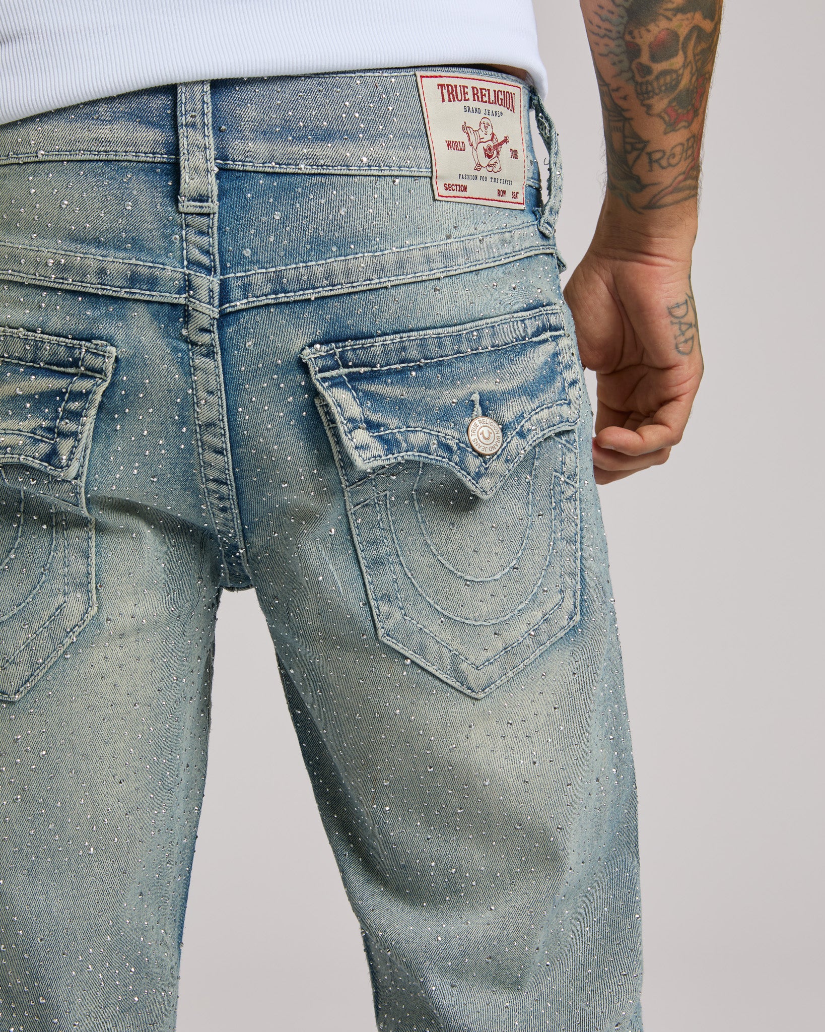 BILLY BIG T FLAP CRYSTAL 34 IN - GOLDEN SURF LT WASH