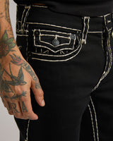 BILLY SUPER T FLAP 34 IN - 2SB BLACK RINSE