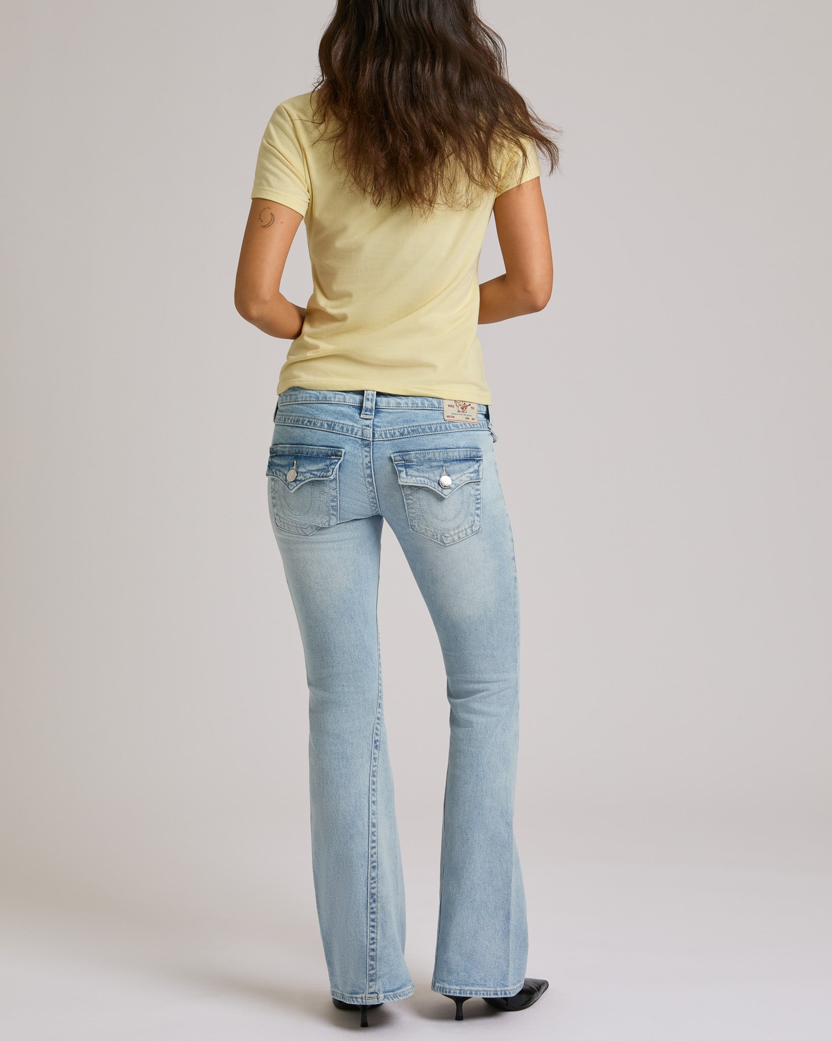 JOEY LOW RISE  FLARE FLAP - SERENE MEADOWS