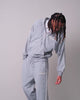 SUPER T BOXY ZIP UP - HEATHER GREY
