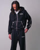 SUPER T BOXY ZIP UP - JET BLACK