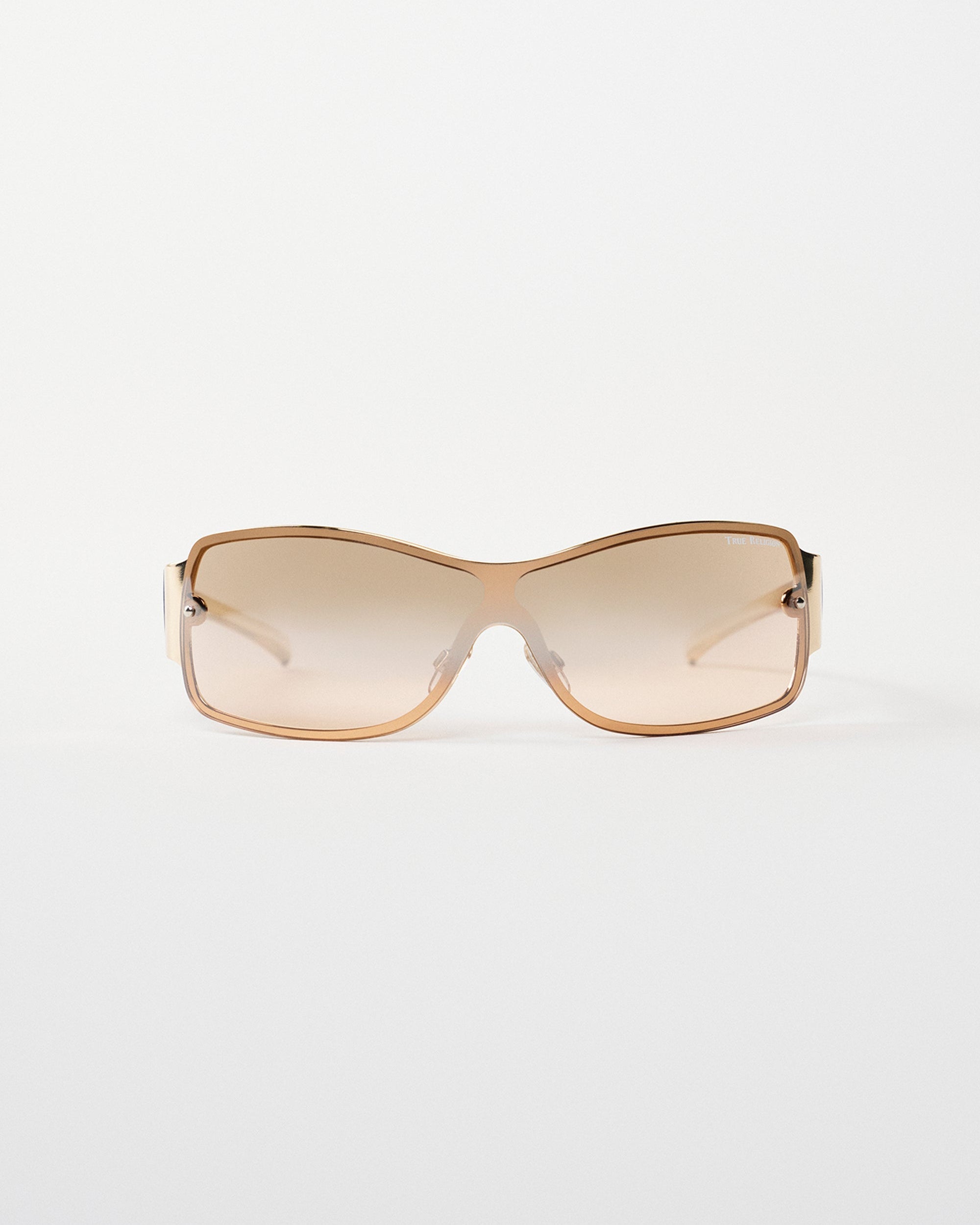 SLEEK SHEILD SUNGLASSES - CHESTNUT
