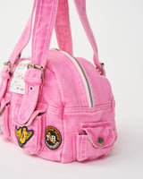 TRUE PATCH HANDBAG - DULL PINK
