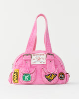 TRUE PATCH HANDBAG - DULL PINK