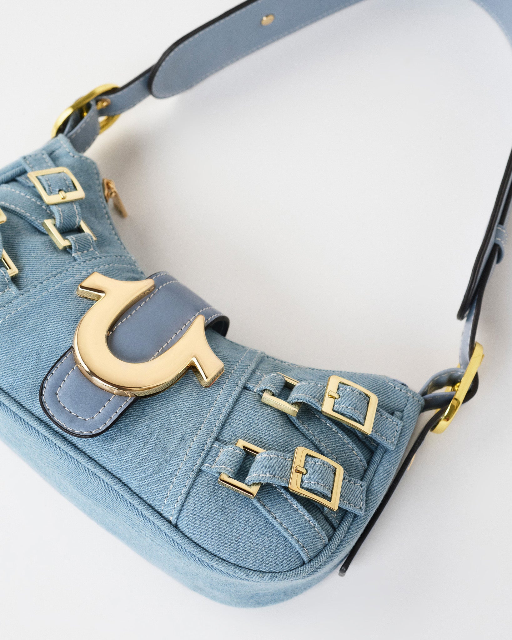 BUCKLE HS HANDBAG - CASHMERE BLUE