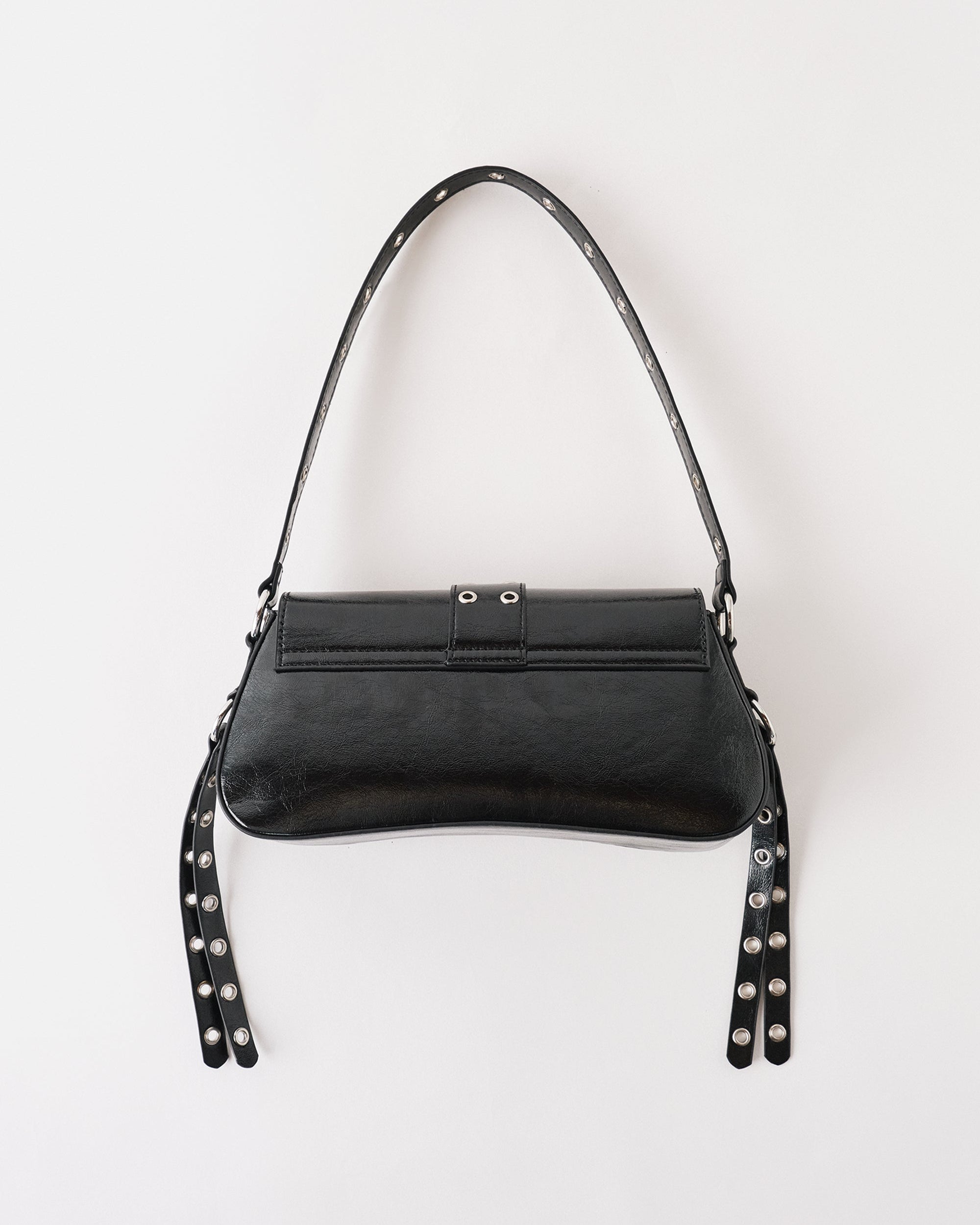 HS TASSLE STUD BAG - JET BLACK